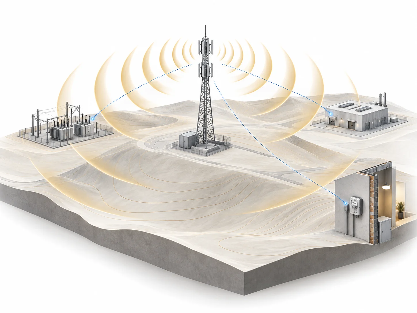 Terepi eszközök és központi rendszerek adatkapcsolata 410 vagy 450 MHz-es LTE-hálózaton
